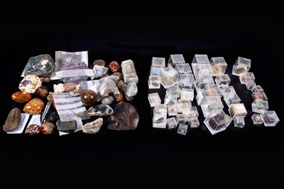 Lot 377 - A collection of mineral and fossil samples