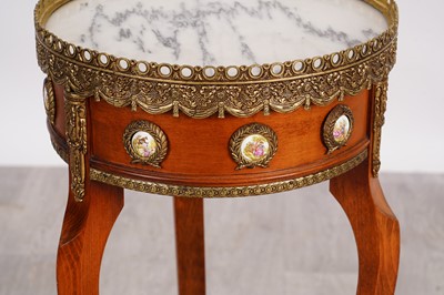 Lot 58 - Louis XIV style marble topped side table