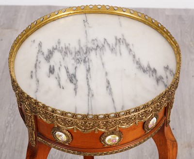 Lot 58 - Louis XIV style marble topped side table