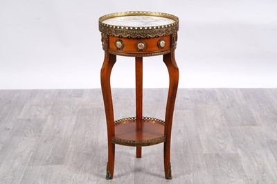 Lot 58 - Louis XIV style marble topped side table