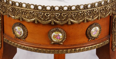 Lot 58 - Louis XIV style marble topped side table