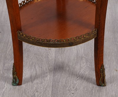 Lot 58 - Louis XIV style marble topped side table