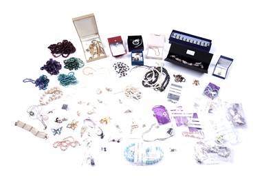 Lot 131 - A collection of contemporary silver and costume jewellery retailed by Gemporia and similar