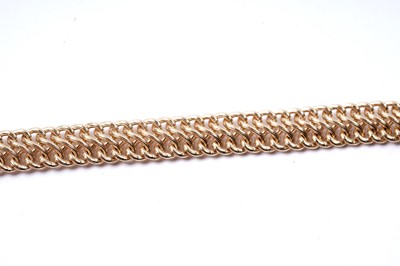 Lot 56 - A contemporary 18ct gold bracelet