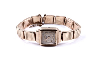 Lot 138 - A lady's 9ct gold cased Bentima Star wristwatch, with 9ct gold Rolex bracelet strap