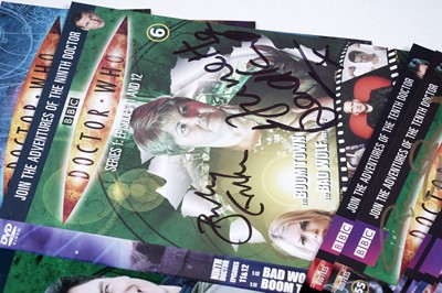 Lot 301 - A collection of thirty-seven signed Doctor Who DVD sleeves