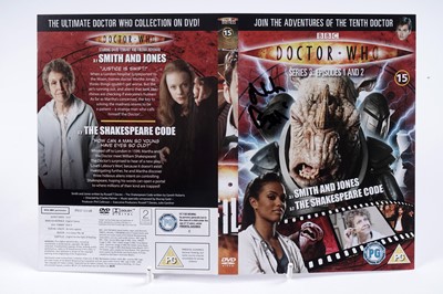 Lot 301 - A collection of thirty-seven signed Doctor Who DVD sleeves