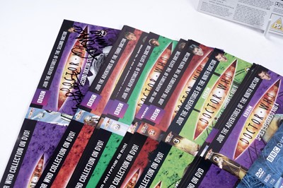 Lot 301 - A collection of thirty-seven signed Doctor Who DVD sleeves