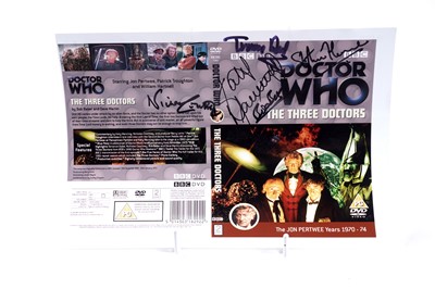 Lot 305 - A collection of thirty-four Doctor Who signed DVD sleeves