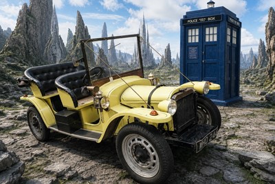 Lot 271 - A 'Bessie' Doctor Who Car with a registered number plate