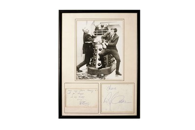Lot 309 - Four items of signed Doctor Who memorabilia