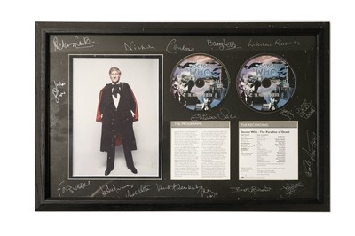 Lot 309 - Four items of signed Doctor Who memorabilia