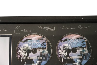 Lot 309 - Four items of signed Doctor Who memorabilia