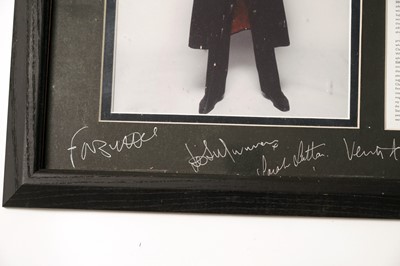 Lot 309 - Four items of signed Doctor Who memorabilia