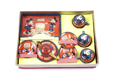 Lot 423 - A Mickey Mouse tea set by Happy Nak