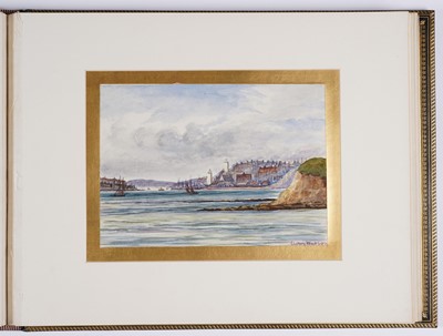 Lot 206 - Local Interest: An important presentation album of watercolours, presented to Joseph Spence Esq.