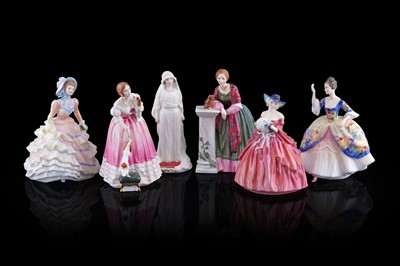 Lot 150 - Six Royal Doulton figures