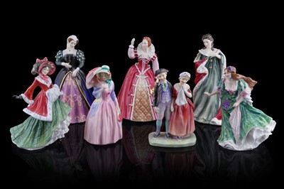 Lot 157 - Seven Royal Doulton figures