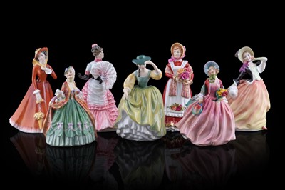 Lot 158 - Seven Royal Doulton figures