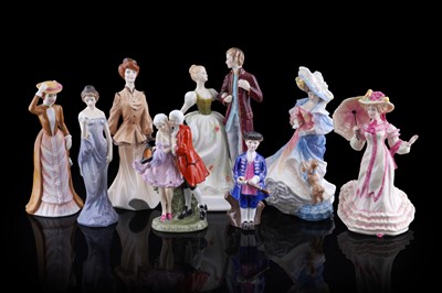 Lot 166 - Eight Royal Doulton figures