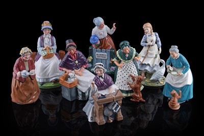 Lot 167 - Eight Royal Doulton figures