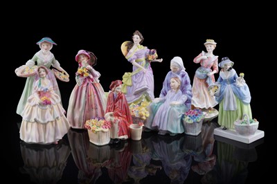 Lot 169 - Eight Royal Doulton figures