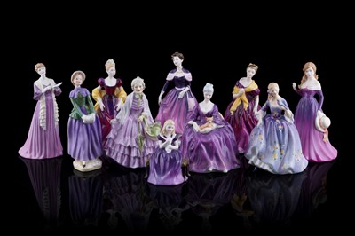 Lot 171 - Ten Royal Doulton figures