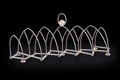 Lot 79 - A Victorian silver expanding toast rack