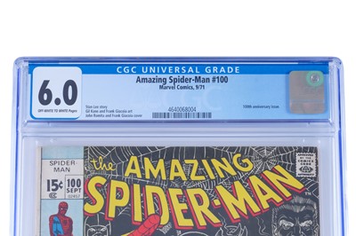 Lot Marvel Comics The Amazing Spider-Man No. 100, CGC 6.0
