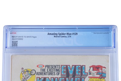 Lot Marvel Comics The Amazing Spider-Man No. 129, CGC 4.0