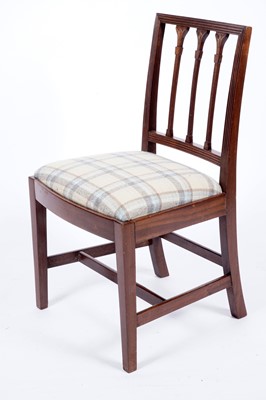 Lot 59 - A set of twelve Regency style mahogany dining chairs