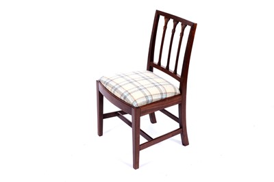 Lot 59 - A set of twelve Regency style mahogany dining chairs