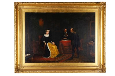 Lot 231 - 19th Century British School - Mary Queen of Scots being prevailed upon | oil