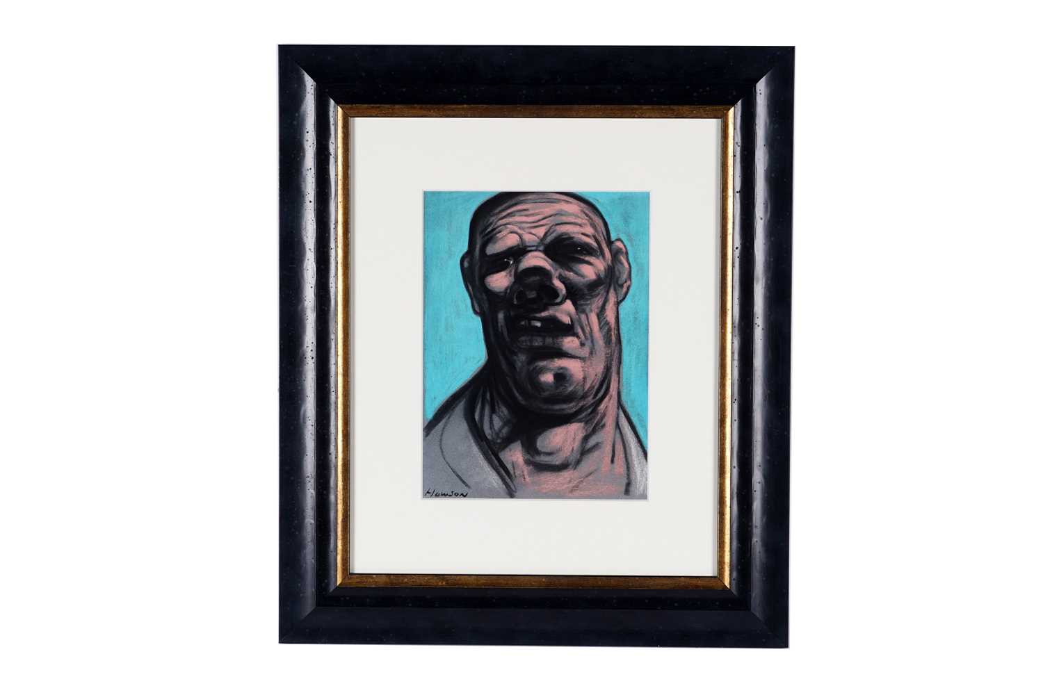 Lot 90 - Peter Howson - The Pugilist in Blue | pastel