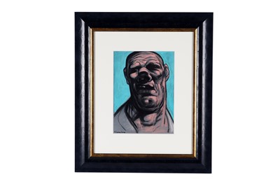 Lot 90 - Peter Howson - The Pugilist in Blue | pastel
