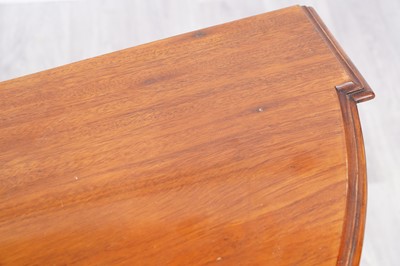 Lot 61 - A Victorian mahogany demilune console table