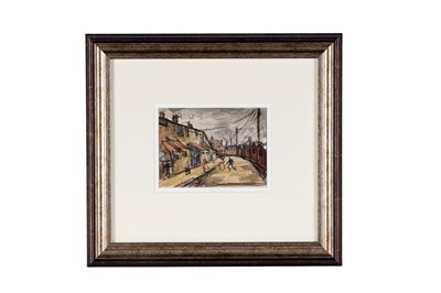 Lot 276 - Norman Cornish - Street Scene | mixed media