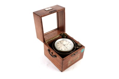 Lot 585 - GUB (Glashütter Uhrenbetriebe): a mid-20th Century 56-hour marine chronometer