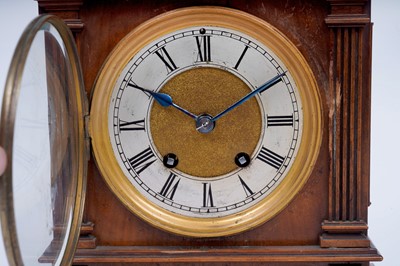 Lot 181 - Lenzkirch: a walnut 8-day mantel clock