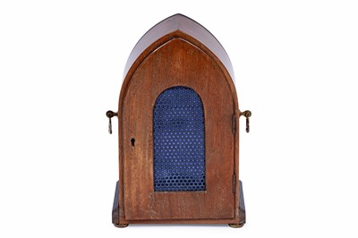 Lot 182 - An Edwardian inlaid mahogany mantel clock