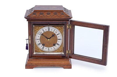 Lot 183 - Lezkirch: a burr walnut and walnut 8-day mantel clock