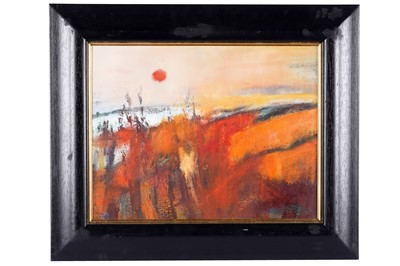 Lot 102 - May Byrne - A landscape at sunrise | oil
