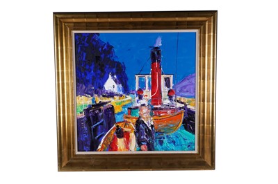 Lot 127 - John Lowrie Morrison "Jolomo" - McPhail up for air, Cairnbaan | oil