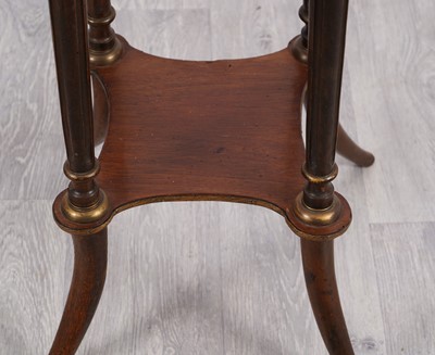 Lot 68 - A 20th Century empire style mahogany jardinière stand