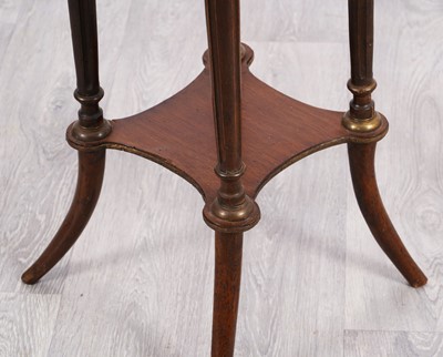 Lot 68 - A 20th Century empire style mahogany jardinière stand