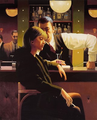 Lot 92 - Jack Vettriano - Cocktails and Broken Hearts | screenprint