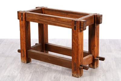 Lot 101 - A 20th Century hickory-topped butchers block