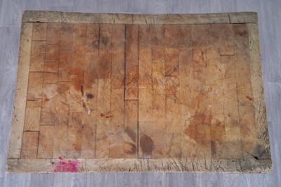 Lot 101 - A 20th Century hickory-topped butchers block