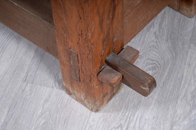 Lot 101 - A 20th Century hickory-topped butchers block