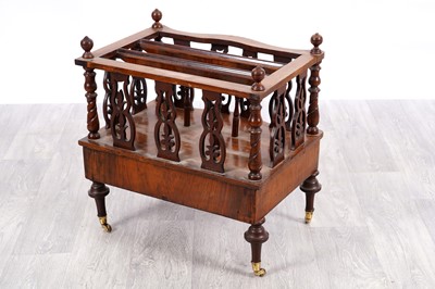 Lot 70 - A Victorian mahogany canterbury